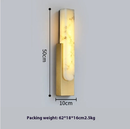 Light Luxury Background Wall Marble Wall Lamp