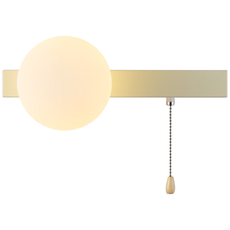 Bedroom Pull Switch Bedside Wall Lamp Children's Room Warm Wall Lamp
