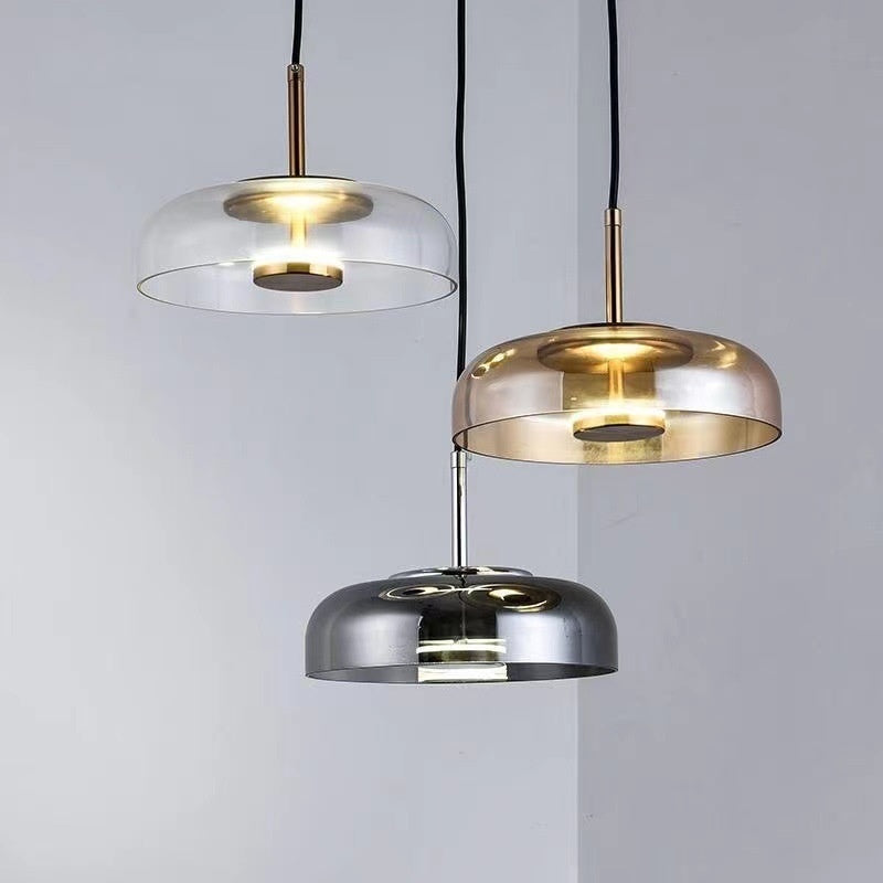 Amber Glass Nordic Chandelier Warm Glow Design