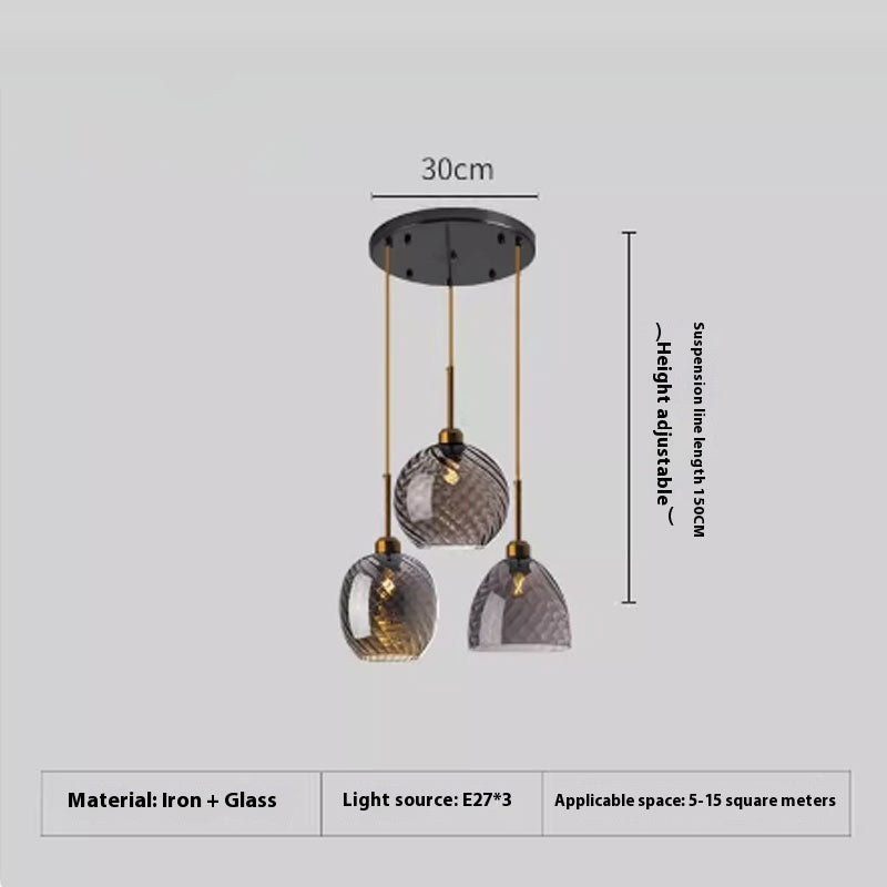 Internet Hot Glass Chandelier Living Room Bedroom