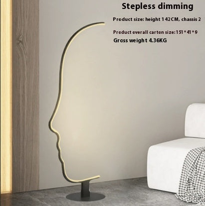 Art Face Modern Floor Lamp
