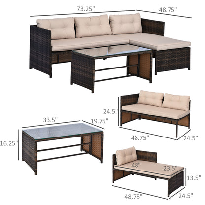 3 Piece Patio Furniture Set