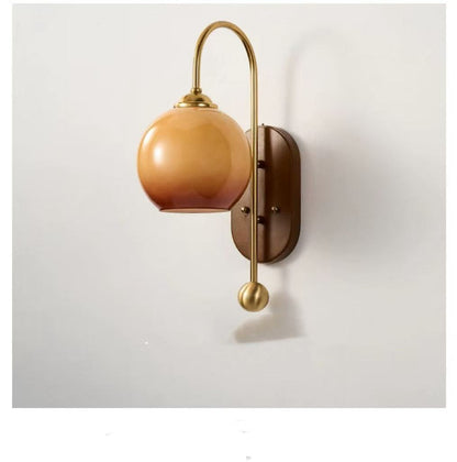 Brass Bedside Wall Lamp