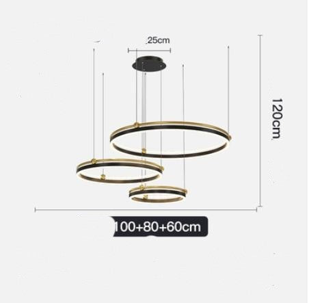 Brushed Aluminum Fish Chandelier