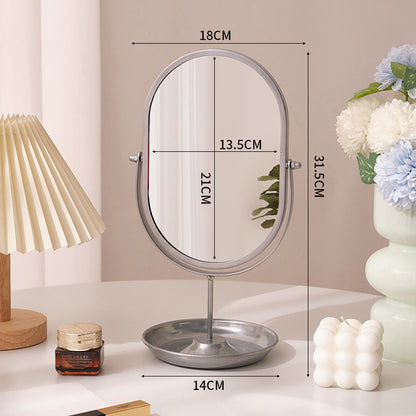 Household High-value Dressing Table Bedroom Desktop Makeup Mirror Lightweight