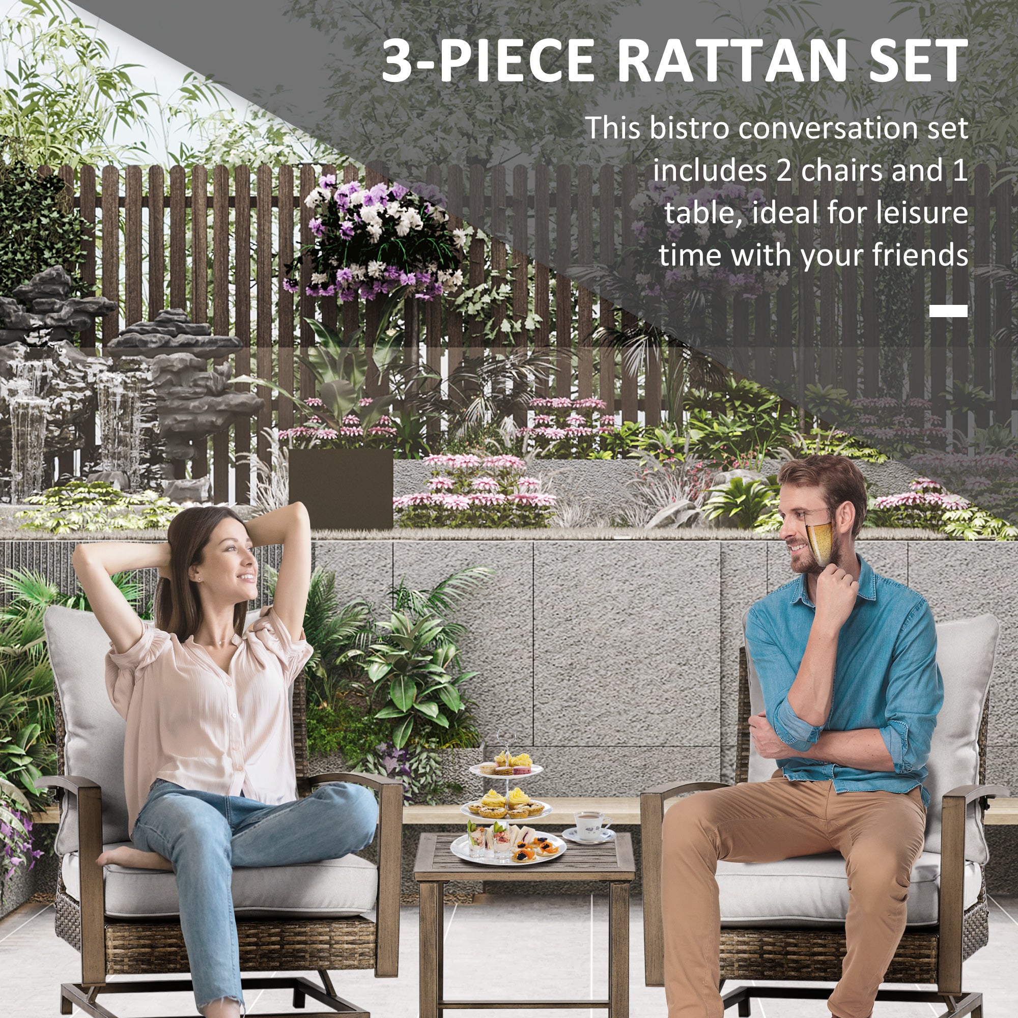 Rattan Bistro Set