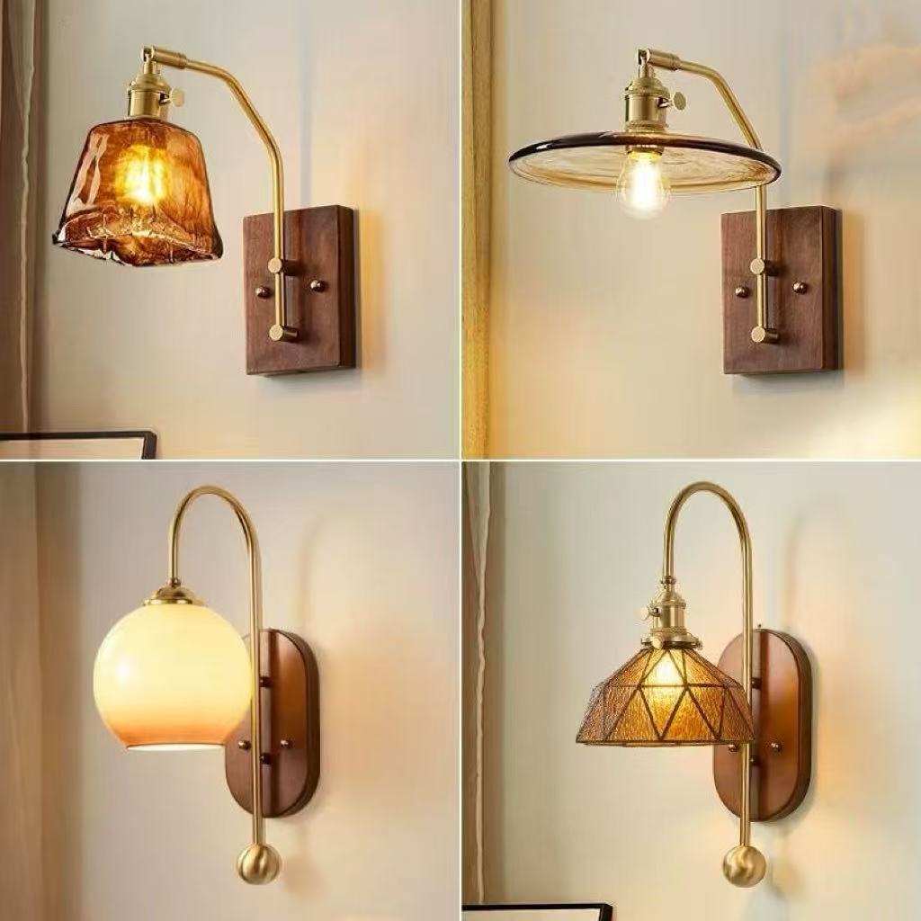 Brass Bedside Wall Lamp