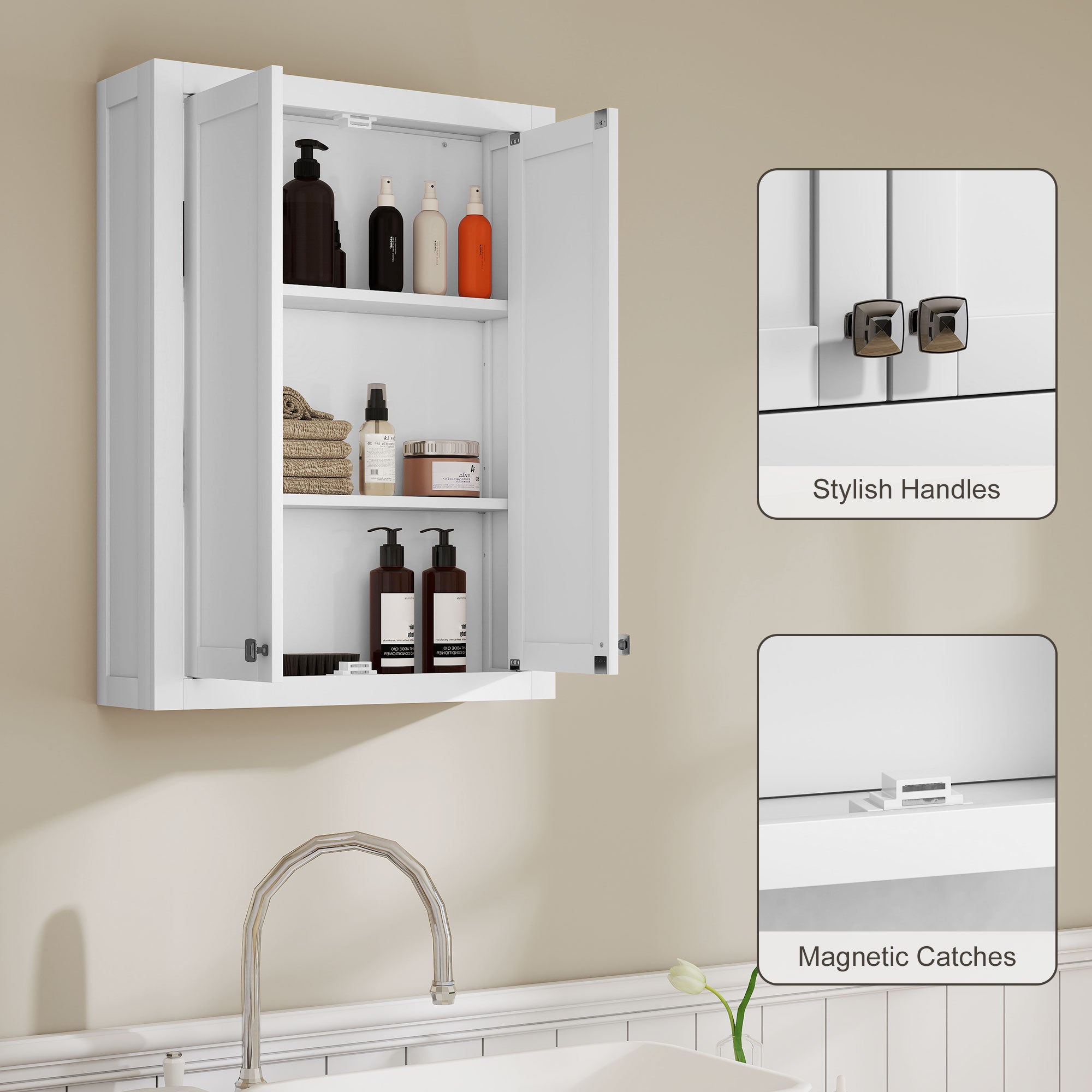 White Bathroom Wall Cabinet