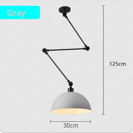Modern Simple Personality Adjustable Light Creative Nordic Dining Room Bar Bedroom Bedside Collapsible Single-head Droplight