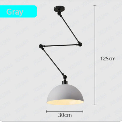 Modern Simple Personality Adjustable Light Creative Nordic Dining Room Bar Bedroom Bedside Collapsible Single-head Droplight