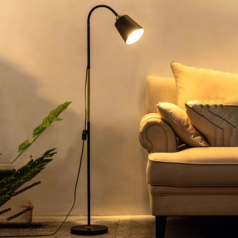 Black Gold Nordic Eye-Protection Floor Lamp