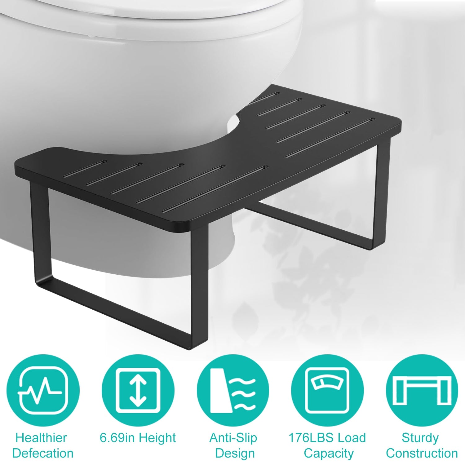 Wooden Potty Stool Anti-Slip Bathroom Children