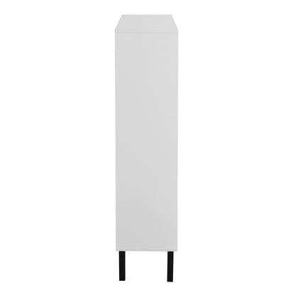 Modern Shoe Cabinet With Drawers & Metal Legs, Freestanding Storage Organizer