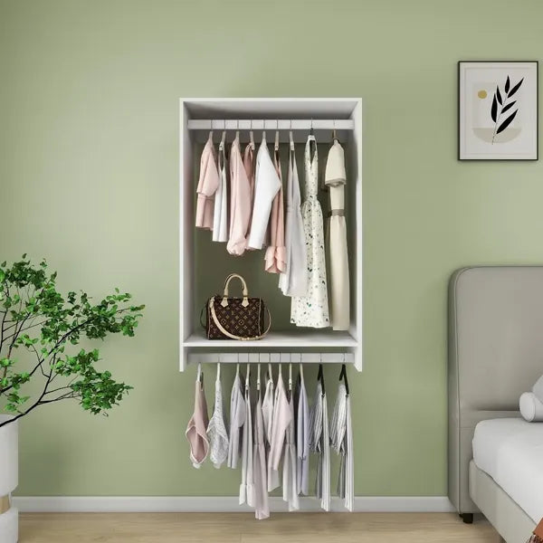Wooden Modular Closet Organizer Modern Bedroom