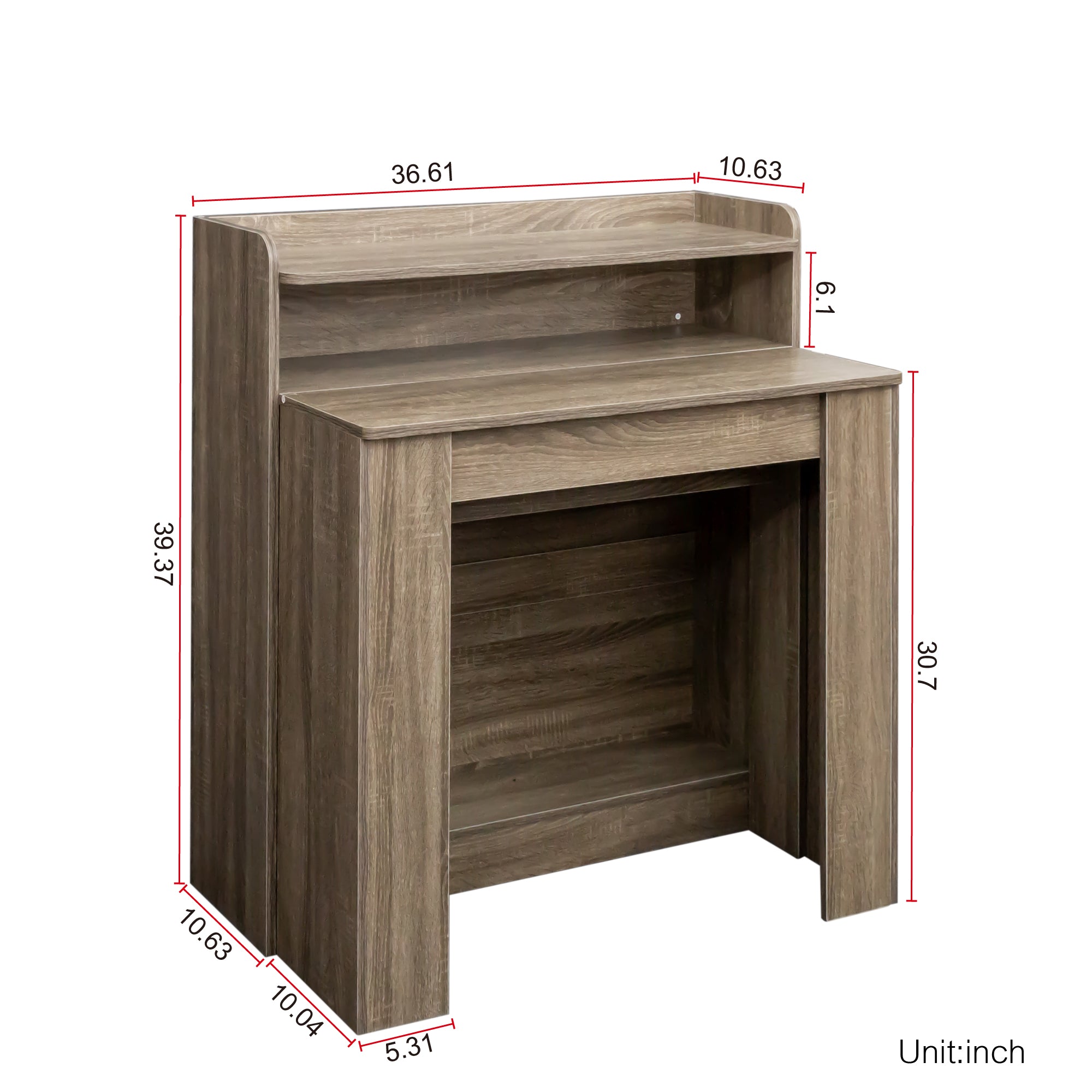 Barnwood Modern Extendable Table