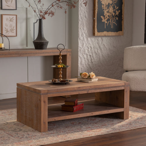 Wood Rustic Coffee Table