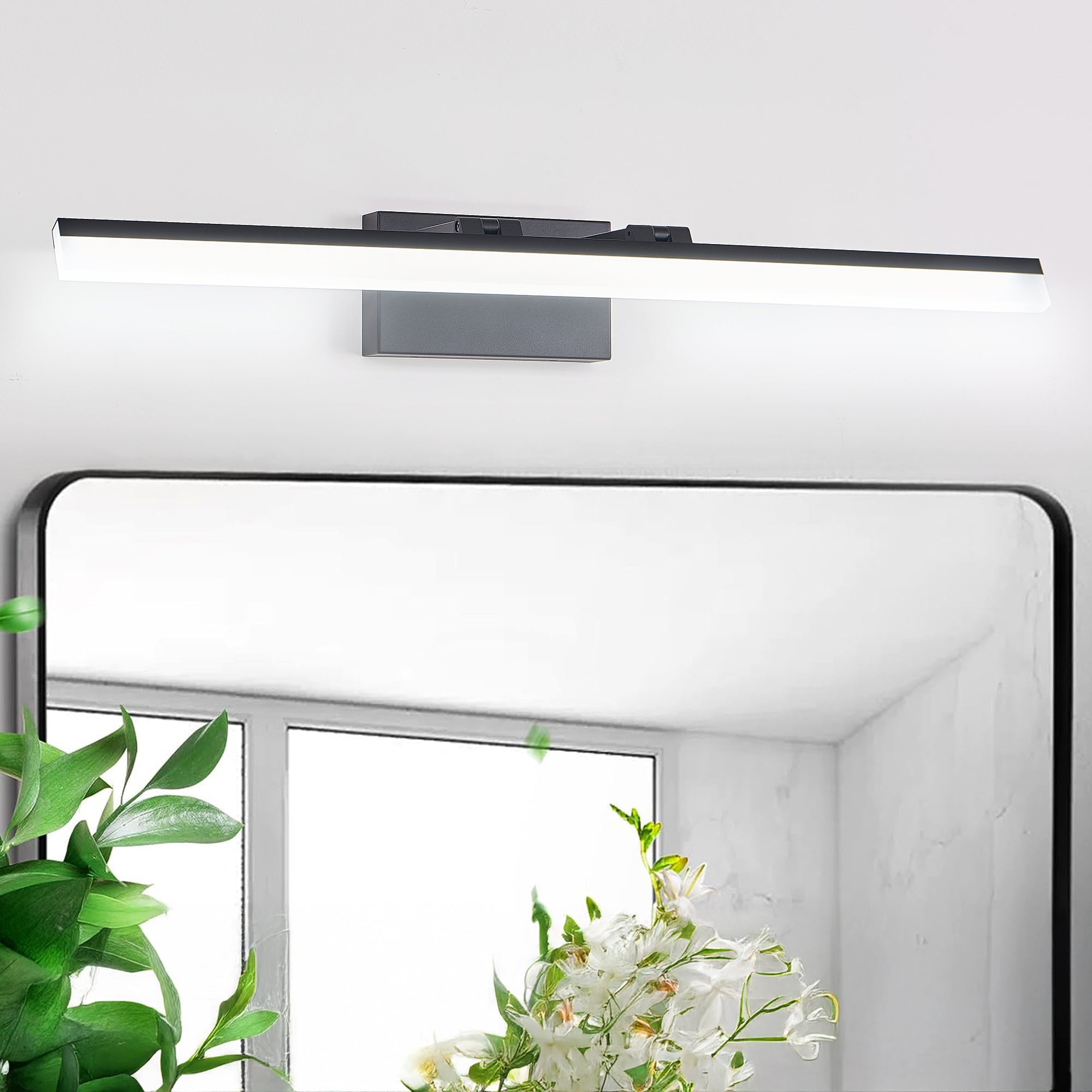 Black Metal Adjustable Brightness Vanity Light