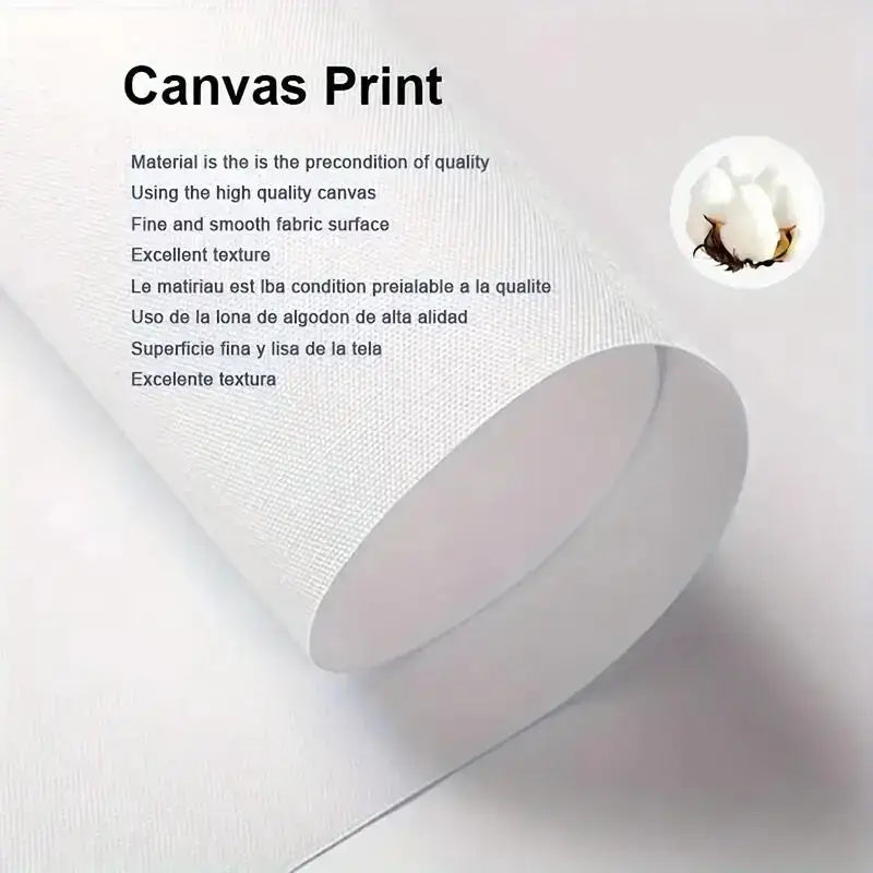 A roll of high-quality white canvas with smooth texture for decorbites abstract beige japanese flower canvas wall art