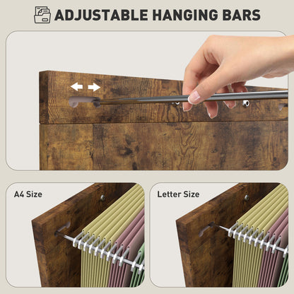 Vertical File Cabinet with 3 Drawers