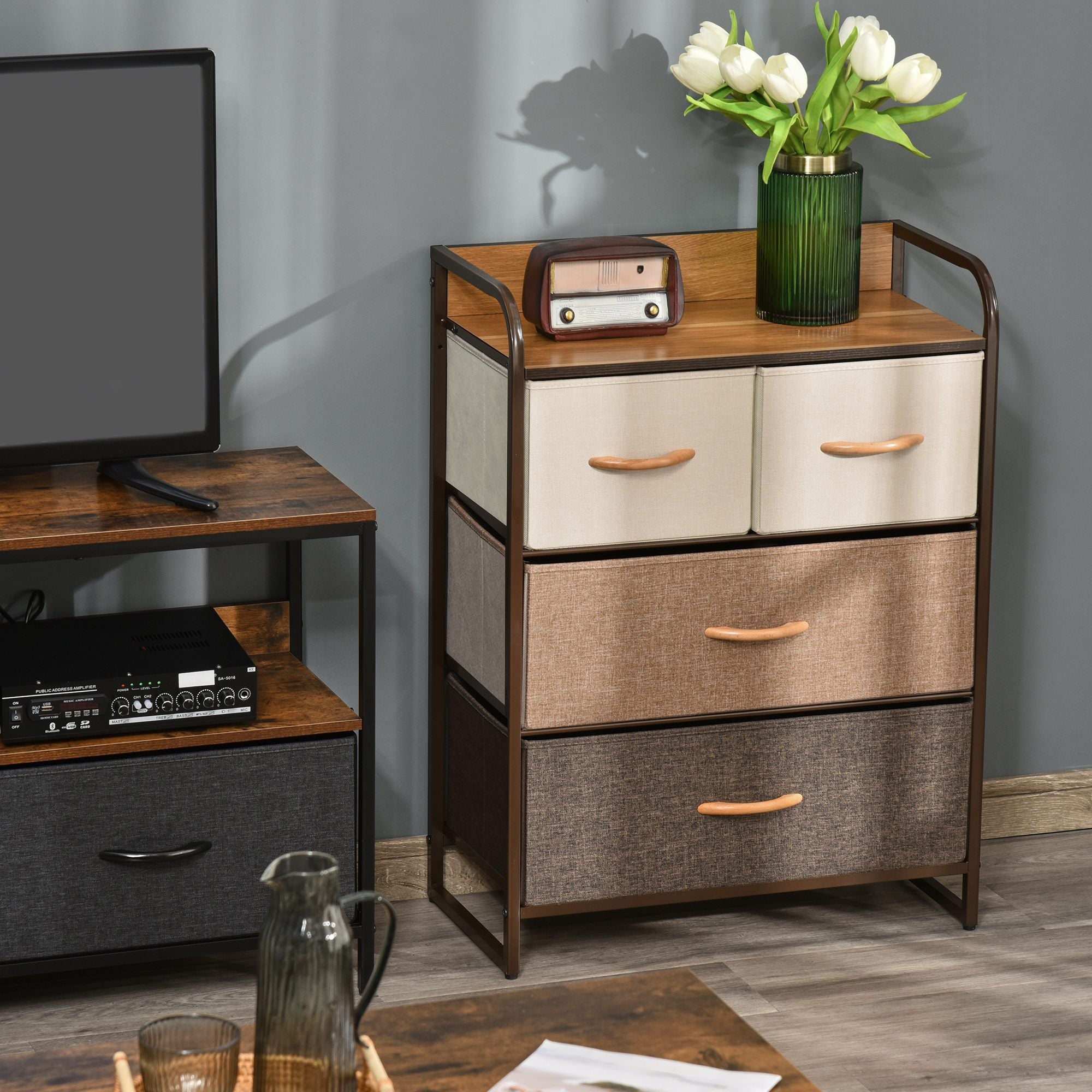 Modern 5-Drawer Storage Tower