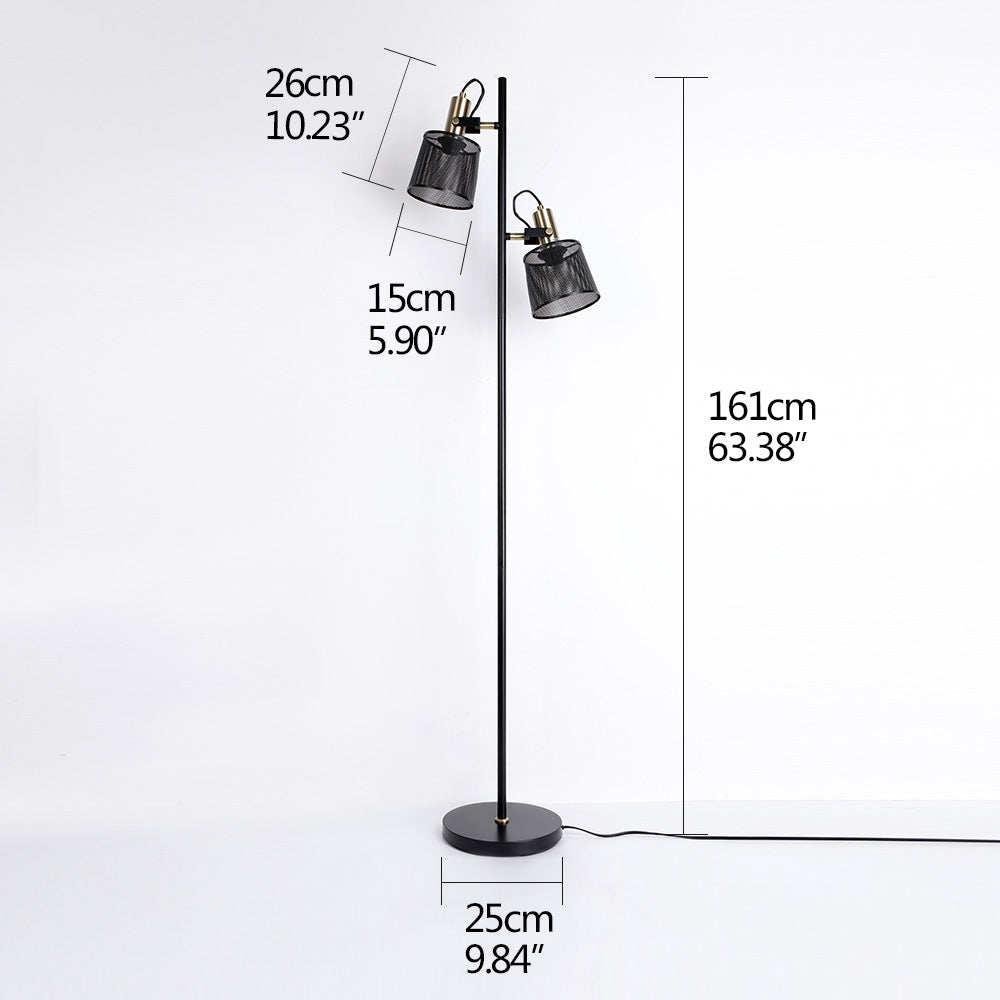 Black Retro Floor Lamp