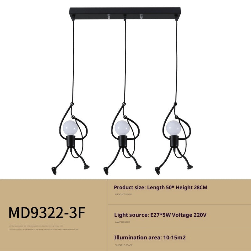 Restaurant And Cafe Clothing Store Special Decoration Small Iron Chandelier