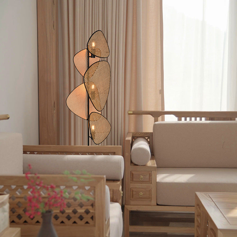 Bamboo Japanese Floor Lamp
