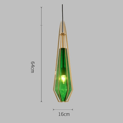 Postmodern Stained Glass Dining Room Chandelier