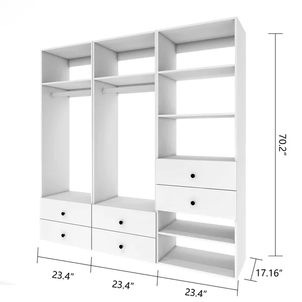 Wood Armoire Closet Organizer System Bedroom