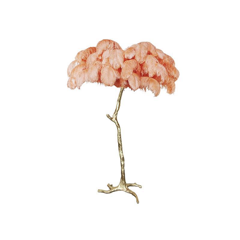 Ostrich Feather Floor Lamp
