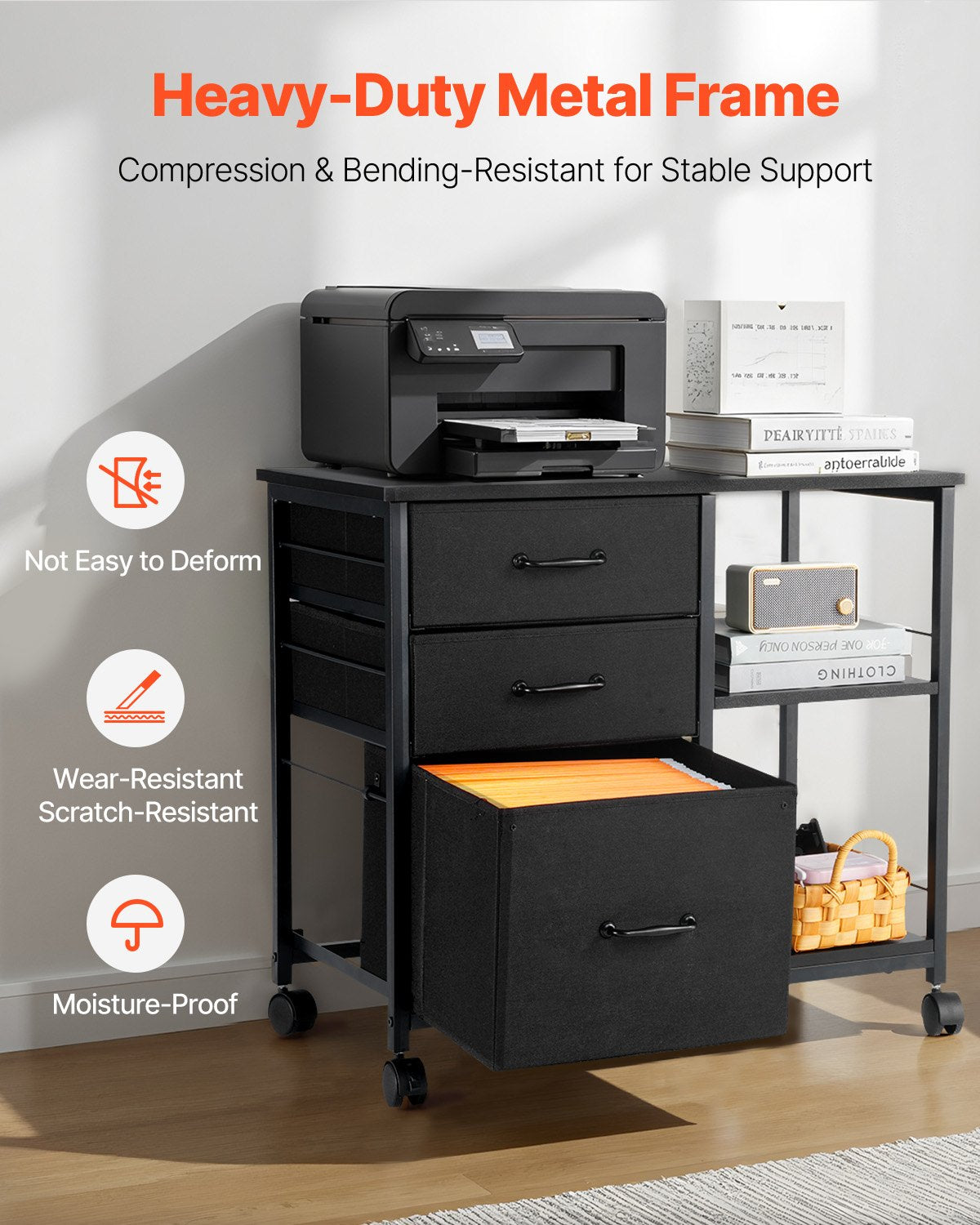 Black Metal File Cabinet