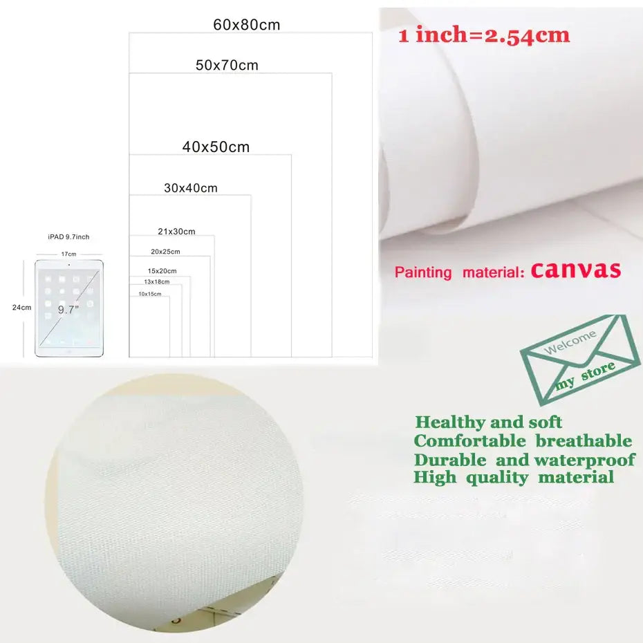 White canvas painting material for durable and waterproof african black woman canvas wall art by decorbites