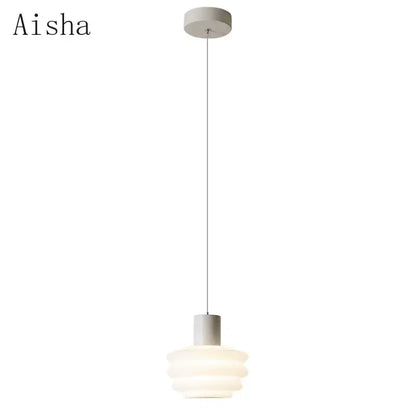 Aisha gold and frosted glass pendant light with layered shades and sleek metal fixture for bedroom decorbites acrylic led hanging