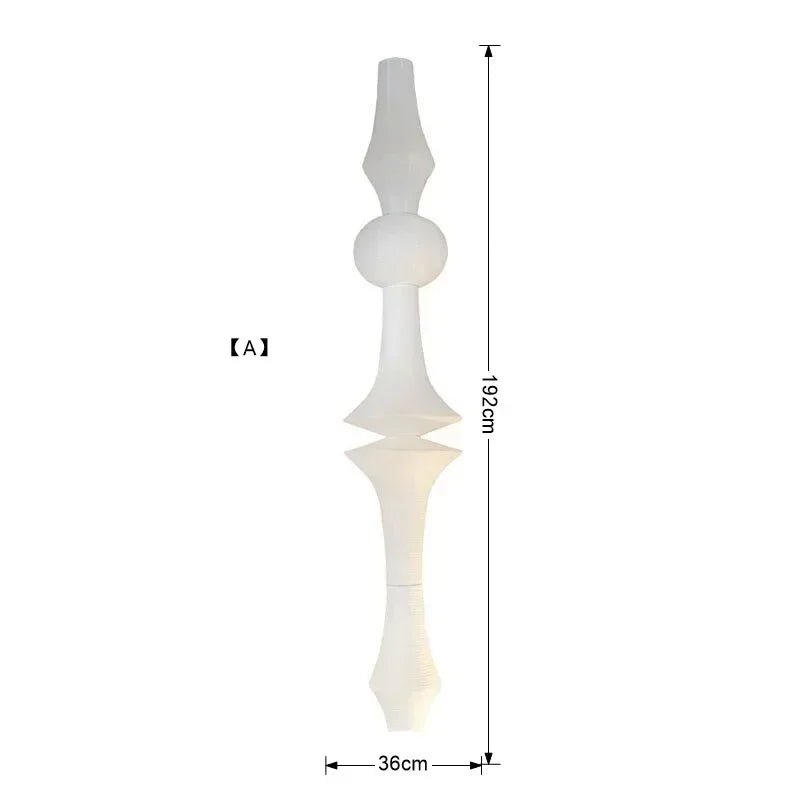 Akari-Style White Paper Wabi-Sabi Pendant Light - Decorbites