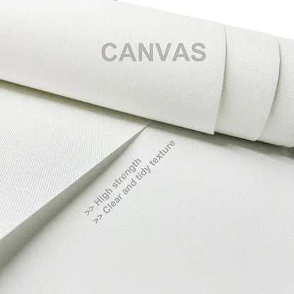 White canvas roll with textured high-strength fabric for DecorBites™ animal headphones gaming posters wall art prints
