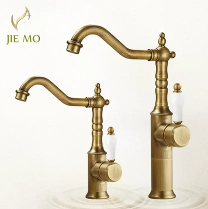 Antique brass and white ceramic gold luxury kitchen faucet with ornate design for decorbites gold luxury kitchen decor