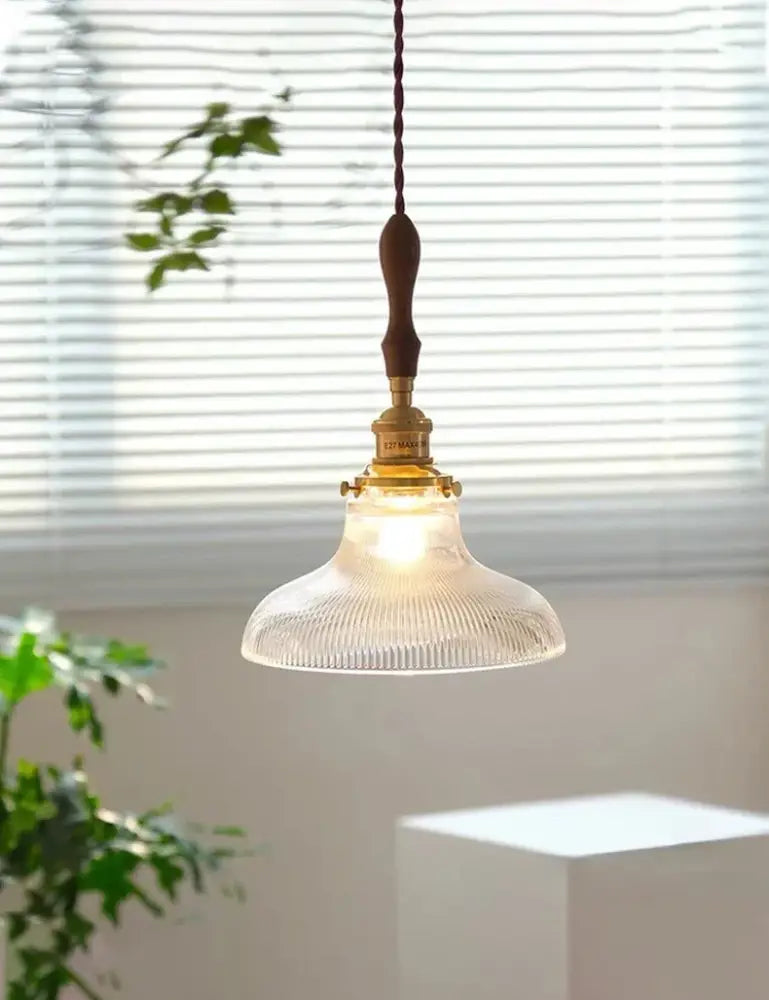 Art deco brass glass retro chandelier with warm textured glass shade and brass hardware for dining room decorbites brass glass
