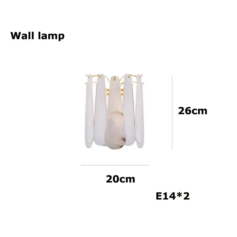 Elegant white alabaster art deco marble tiered led chandelier with gold accents for deco marble home lighting decorbites art deco