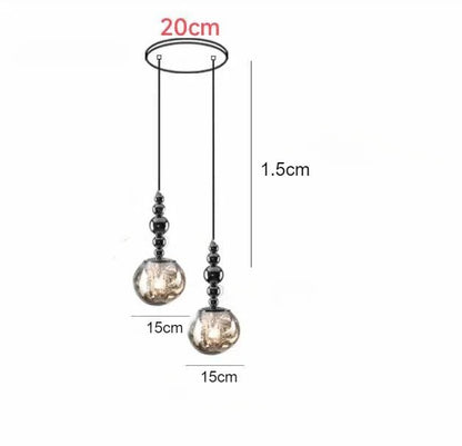 Art Deco Silver Lava Pendant Light in Acrylic and Metal - Decorbites