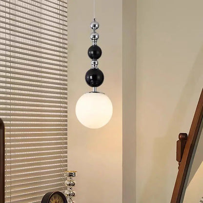 Art Deco Silver Lava Pendant Light in Acrylic and Metal - Decorbites