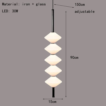 Art Deco White Glass Pendant Light With Gold Metal Wire - Decorbites