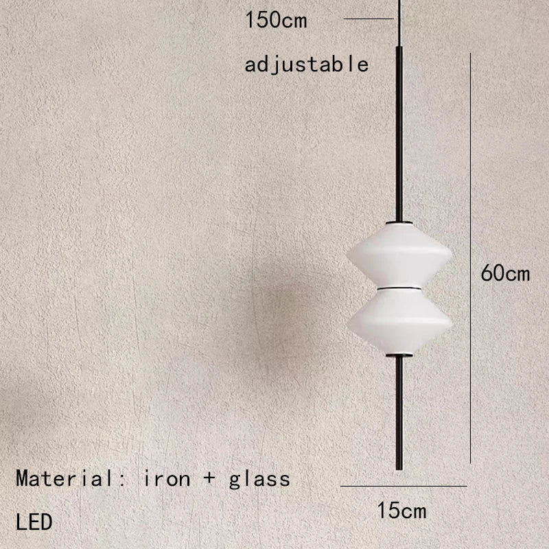 Art Deco White Glass Pendant Light With Gold Metal Wire - Decorbites