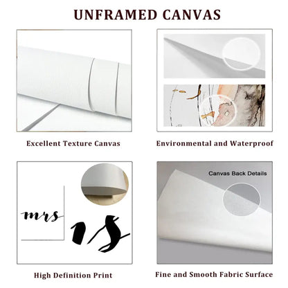 White unframed canvas with fine textured fabric surface for decorbites titan final season kids room wall art poster