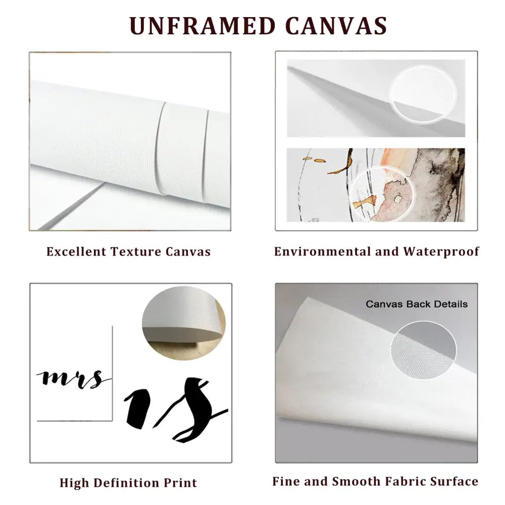 White unframed canvas with fine smooth texture for decorbites titan final season poster kids room