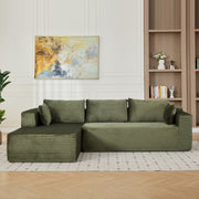 Corduroy Convertible Sectional Sofa