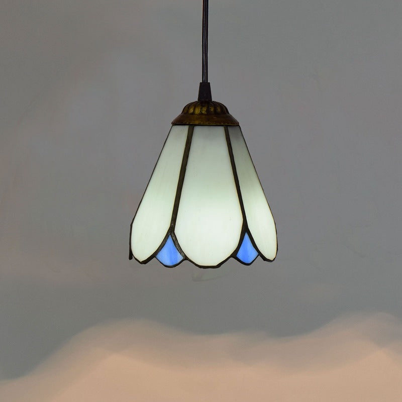 Retro Mediterranean Creative Stained Glass Chandelier