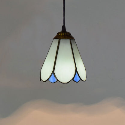 Retro Mediterranean Creative Stained Glass Chandelier