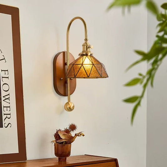 Brass Bedside Wall Lamp