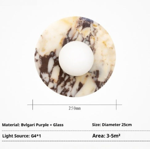 Background Wall Decoration High-grade Marble Bedroom Bedside Wall Lamp