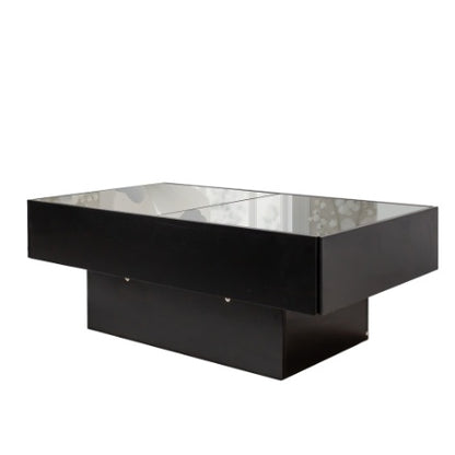 Coffee Table With Sliding Tabletop, Center Table With Hidden Storage Compartment, Extendable Table For Living Room